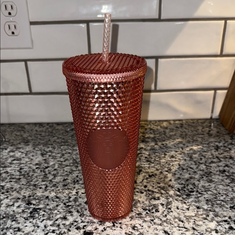 🌟2019 Limited Edition 🌟 Starbucks Rose‎ Gold Studded Tumbler